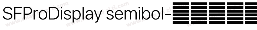 SFProDisplay semibol字体转换